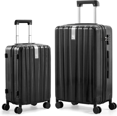 Set 2 Piece Bawa Bagasi Dengan Roda PC Hard Shell Baju Ringan Terdaftar Tsa Baju Besar Baju Perjalanan
