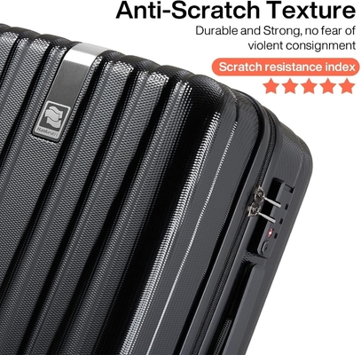 Set 2 Piece Bawa Bagasi Dengan Roda PC Hard Shell Baju Ringan Terdaftar Tsa Baju Besar Baju Perjalanan