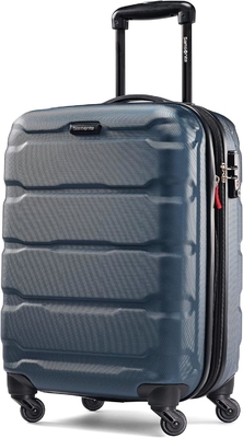 Omni PC Hardside Bagasi yang dapat diperluas dengan roda spinner, carry-on 20 inci, Teal