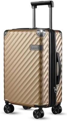Bawa Pada Bagasi 22x14x9 Maskapai Disetujui - 35L Polikarbonat Expandable Hard Shell koper dengan roda Spinner