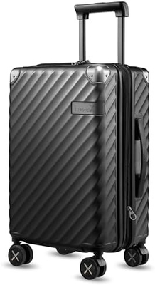 Bawa Pada Bagasi 22x14x9 Maskapai Disetujui - 35L Polikarbonat Expandable Hard Shell koper dengan roda Spinner