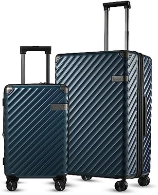 Bawa Pada Bagasi 22x14x9 Maskapai Disetujui - 35L Polikarbonat Expandable Hard Shell koper dengan roda Spinner
