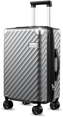 Bawa Pada Bagasi 22x14x9 Maskapai Disetujui - 35L Polikarbonat Expandable Hard Shell koper dengan roda Spinner