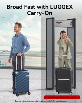 Bawa Pada Bagasi 22x14x9 Maskapai Disetujui - 35L Polikarbonat Expandable Hard Shell koper dengan roda Spinner