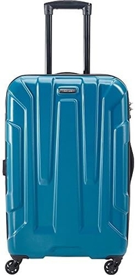 Bagasi yang dapat diperluas dengan roda spinner, Teal, Checked-Medium 24-Inch