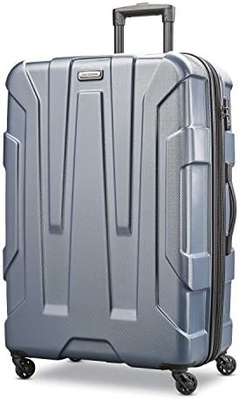Bagasi yang dapat diperluas dengan roda spinner, Teal, Checked-Medium 24-Inch