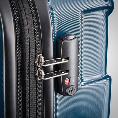 Bagasi yang dapat diperluas dengan roda spinner, Teal, Checked-Medium 24-Inch