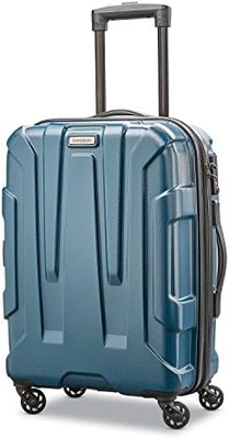 Bagasi yang dapat diperluas dengan roda spinner, Teal, Checked-Medium 24-Inch