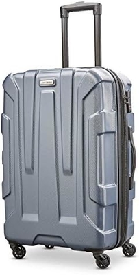 Bagasi yang dapat diperluas dengan roda spinner, Teal, Checked-Medium 24-Inch