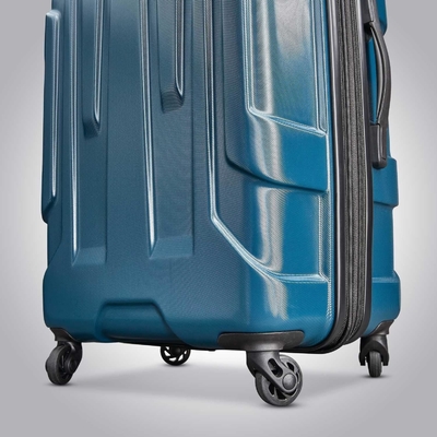Bagasi yang dapat diperluas dengan roda spinner, Teal, Checked-Medium 24-Inch