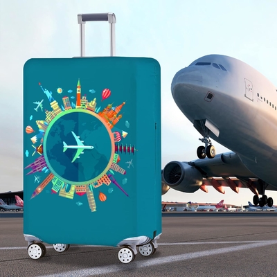 Travelkin Baggage Covers For Suitcase Tsa Disetujui, Suitcase Cover Protector Fit 18-32 Inch Baggage