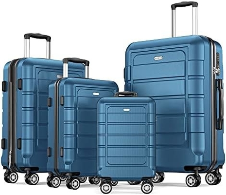 Set bagasi PC+ABS yang dapat diperluas koper tahan lama roda ganda kunci TSA 3 pcs anggur merah