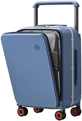 Luggage Wide Handle Luxury Design Rolling Travel Suitcase PC Hardside dengan Frame Aluminium Hollow Spinner Wheels,