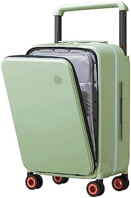 Luggage Wide Handle Luxury Design Rolling Travel Suitcase PC Hardside dengan Frame Aluminium Hollow Spinner Wheels,