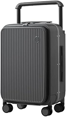 Luggage Wide Handle Luxury Design Rolling Travel Suitcase PC Hardside dengan Frame Aluminium Hollow Spinner Wheels,