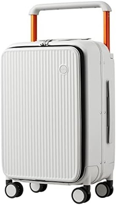 Luggage Wide Handle Luxury Design Rolling Travel Suitcase PC Hardside dengan Frame Aluminium Hollow Spinner Wheels,