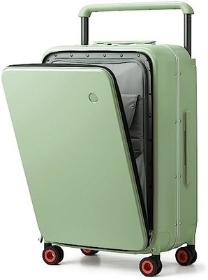 Luggage Wide Handle Luxury Design Rolling Travel Suitcase PC Hardside dengan Frame Aluminium Hollow Spinner Wheels,