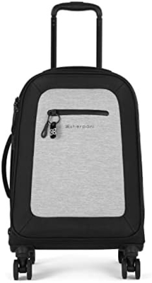 22 Inch Travel Soft Side Baggage, Bagasi tahan lama, koper dengan roda, bagasi rolling ringan yang dibawa,