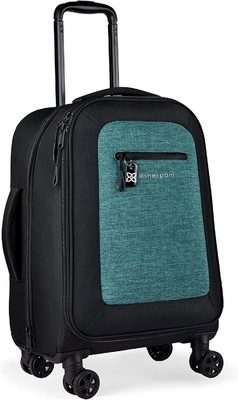 22 Inch Travel Soft Side Baggage, Bagasi tahan lama, koper dengan roda, bagasi rolling ringan yang dibawa,