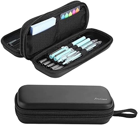 ProCase Pen Pencil Case, 2-Layer EVA Zipper Pencil Box Pouch Kapasitas Besar Penyelenggara Penyimpanan Alat tulis untuk Sekolah