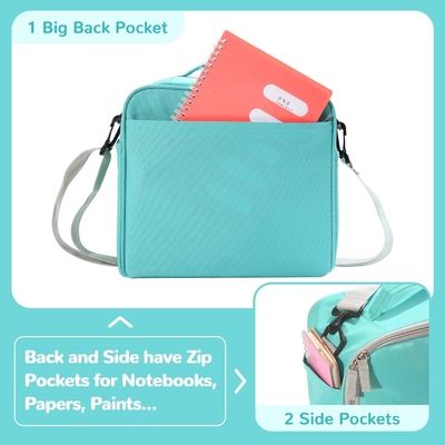 Storage Tote Bag for Marker Pen Brush Pen Coloring Pencils Books Art and Crafts Supplies Tools Cosmetics, hingga 130 Pen