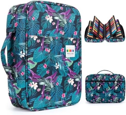 300 Slot Color Pencil Case - Pen Case Organizer dengan Handy Wrap & Zipper, Multilayer Holder untuk Prismacolor Color Pen