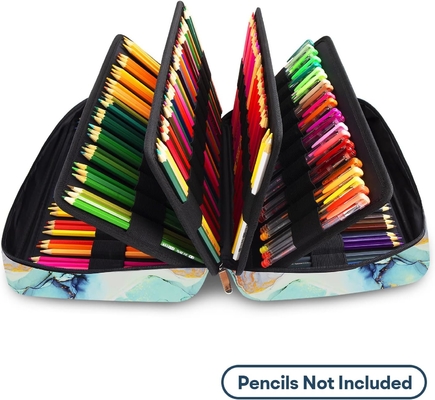 300 Slot Color Pencil Case - Pen Case Organizer dengan Handy Wrap & Zipper, Multilayer Holder untuk Prismacolor Color Pen