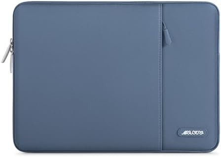 Tas Sleeve Laptop Kompatibel dengan MacBook Air 13 M3 A3113 M2 /Pro 13 M2 M1,Polyester Vertikal Case dengan Pocket, Gray