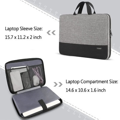 Laptop Case, 15.6 inci TSA Laptop Bag Laptop Sleeve Water Resistant Laptop Case Laptop Carrying Case
