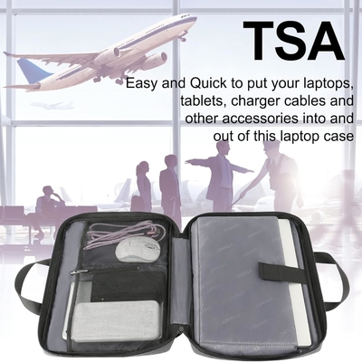 Laptop Case, 15.6 inci TSA Laptop Bag Laptop Sleeve Water Resistant Laptop Case Laptop Carrying Case