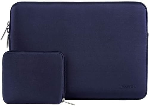 Laptop Sleeve Kompatibel dengan MacBook Air/Pro, 13-13.3 inci Notebook, Neoprene Bag dengan Case Kecil, Apricot