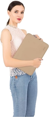 Laptop Sleeve Kompatibel dengan MacBook Air/Pro, 13-13.3 inci Notebook, Neoprene Bag dengan Case Kecil, Apricot