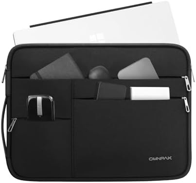 Cocok untuk,MacBook Pro 13-14 inci, PET daur ulang laptop membawa tas dengan pegangan dan saku aksesori