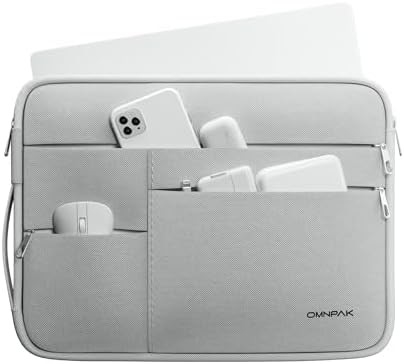 Cocok untuk,MacBook Pro 13-14 inci, PET daur ulang laptop membawa tas dengan pegangan dan saku aksesori