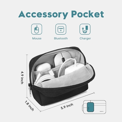 Cocok untuk,MacBook Pro 13-14 inci, PET daur ulang laptop membawa tas dengan pegangan dan saku aksesori