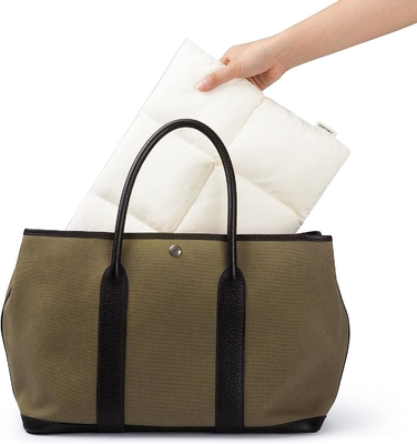 Laptop yang nyaman dan berembun lengan 13 &quot;14&quot;, quilted turun tas laptop wanita