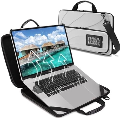 BUG 14.2-15.6 Inch Laptop Case Hard Shell, Laptop Protective Carrying Case dengan Stand untuk Dissipasi Panas