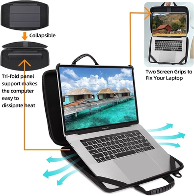 BUG 14.2-15.6 Inch Laptop Case Hard Shell, Laptop Protective Carrying Case dengan Stand untuk Dissipasi Panas