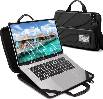 BUG 14.2-15.6 Inch Laptop Case Hard Shell, Laptop Protective Carrying Case dengan Stand untuk Dissipasi Panas
