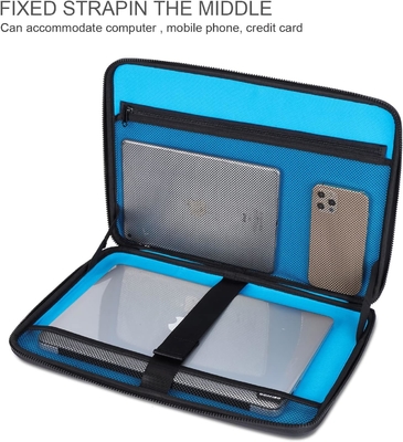 13Kasus laptop berukuran 0,3 inci dengan pegangan Tas komputer tahan guncangan Koper pelindung EVA tahan air laptop berukuran 13,3 inci