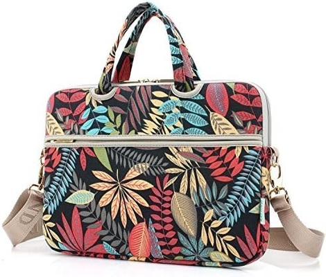 Red Bohemia Patten Waterproof Laptop Shoulder Messenger Bag Case Sleeve untuk 12 Inch 13.3 Inch Laptop