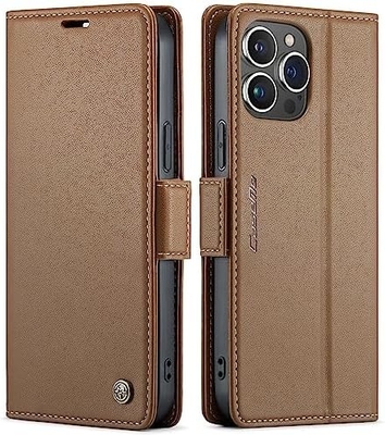 QLTYPRI Penutup Dompet untuk iPhone 13/14, pemegang slot kartu kredit untuk perlindungan tahan kejut dari casing telepon