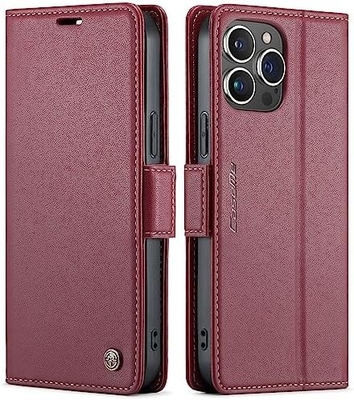 QLTYPRI Penutup Dompet untuk iPhone 13/14, pemegang slot kartu kredit untuk perlindungan tahan kejut dari casing telepon
