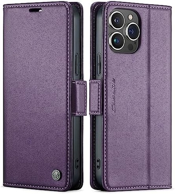 QLTYPRI Penutup Dompet untuk iPhone 13/14, pemegang slot kartu kredit untuk perlindungan tahan kejut dari casing telepon
