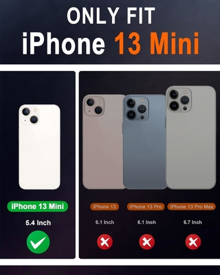 Kasus dompet kulit lipat Segel magnetik Pengendali slot kartu RFID Kasus yang dilindungi sepenuhnya kompatibel dengan iPhone 13
