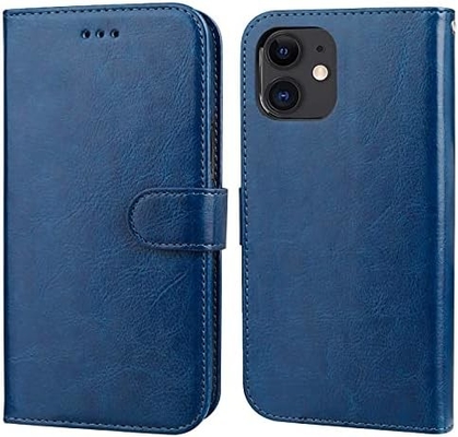 Kompatibel dengan iPhone 12 / Pro dompet kasus dengan pemegang kartu PU kulit berdiri shock-proof tali pergelangan tangan clamshell 6,1 inci