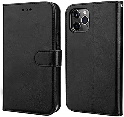 Kompatibel dengan iPhone 12 / Pro dompet kasus dengan pemegang kartu PU kulit berdiri shock-proof tali pergelangan tangan clamshell 6,1 inci