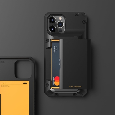 Untuk iPhone 12 Pro Max dengan [4 kartu]Slot dompet kartu kredit solid premium untuk iPhone 12 Pro Max 6,7 inci