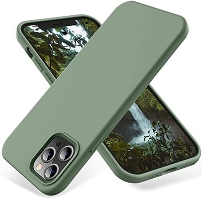 Kasus iPhone 12 Pro Max, Perlindungan Kelas Militer, Silikon Shockproof, Anti Fingerprint &amp; Anti-Slip, Kasus Telepon