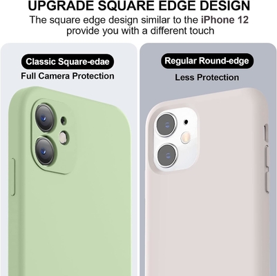 Kompatibel dengan iPhone 11 Case, Silicone Cairan yang Ditingkatkan dengan [Tembok Kuadrat] [Lapisan Mikrofiber Anti-Goresan Lembut]